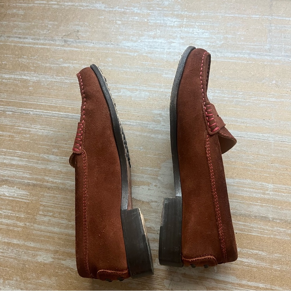Tod's Brown Suede Penny Loafers - Picture 7 of 8